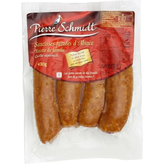 Saucisses fumées d'Alsace