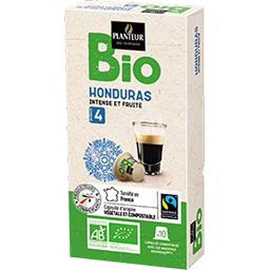 Capsules de café compatibles Nespresso moulu Honduras BIO