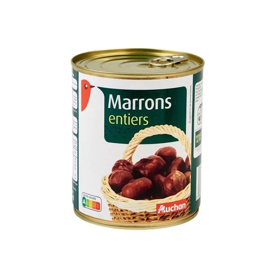 Marrons entiers en boîte