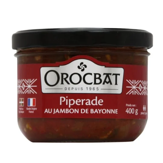 Plat cuisiné Piperade au jambon de Bayonne