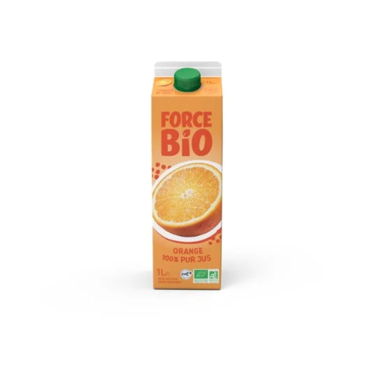 Jus d'orange 100% pur jus avec pulpe Bio