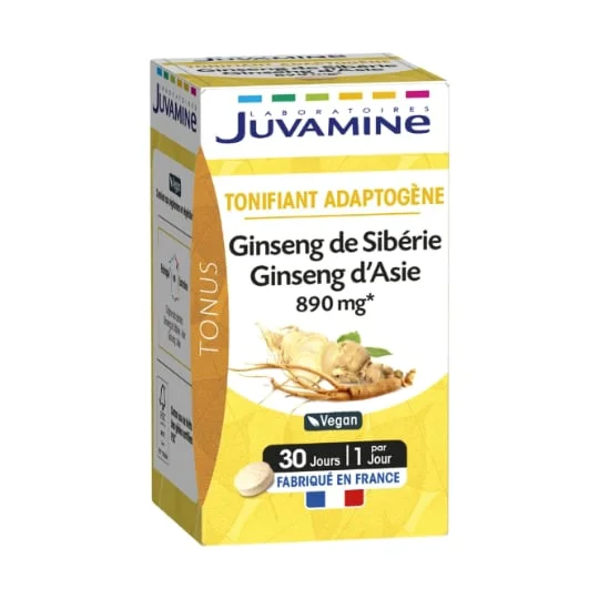 Complément Alimentaire Tonifiant Adaptogène Gingembre de Sibérie et Asie