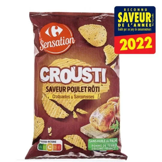 Chips saveur poulet rôti