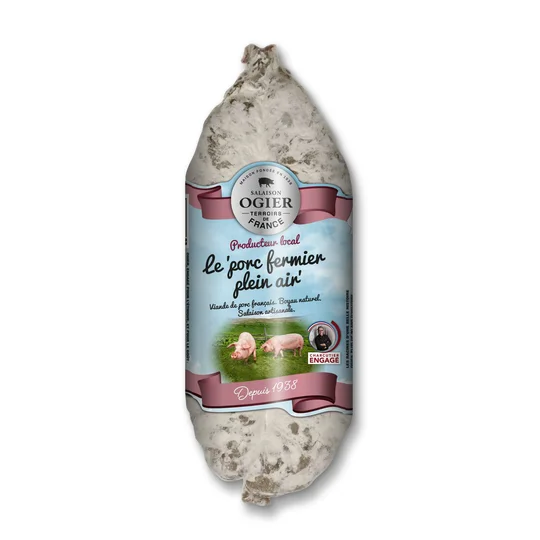 Saucisson sec porc fermier plein air