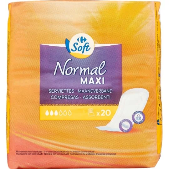 Serviettes hygiéniques Normal Maxi