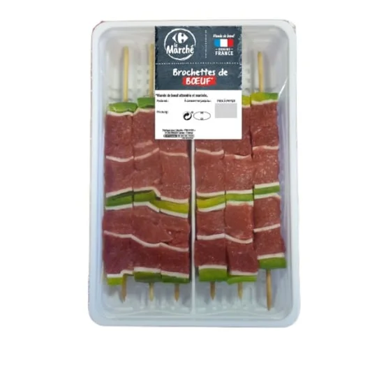 Brochettes de boeuf