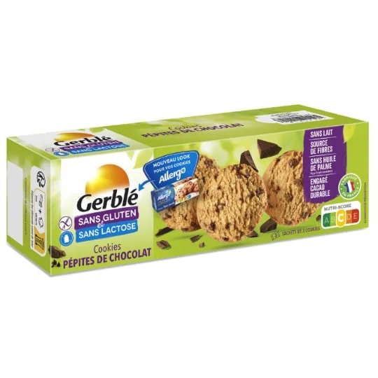 Cookies pépites chocolat sans gluten & lactose