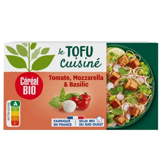 Tofu cuisine tomate mozzarella Bio