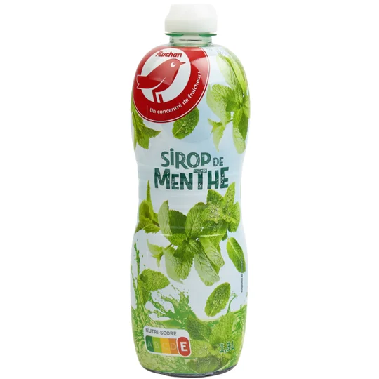 Sirop de menthe bidon métal