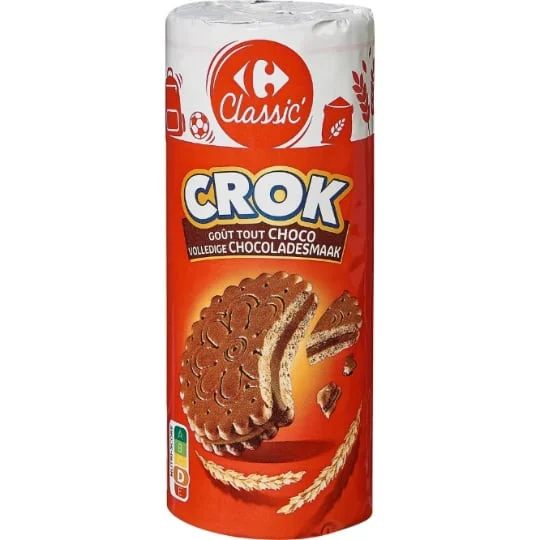 Biscuits crok goût tout chocolat