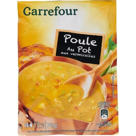 Soupe déshydratée poule au pot