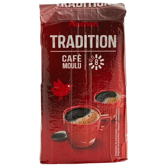 Café moulu tradition intensité 8