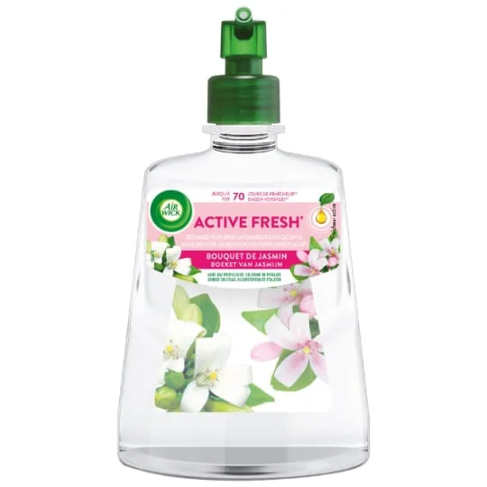 Désodorisant Recharge Automatique Sans Gaz Bouquet de Jasmin Active Fresh