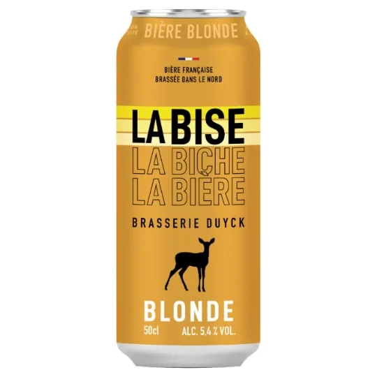 Bière Blonde Brasserie Duyck 5,4% LA BISE