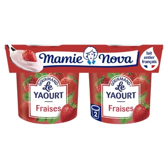 Yaourt gourmand fraise