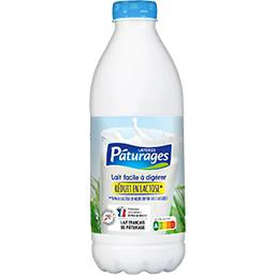 Lait facile à digérer réduit en lactose