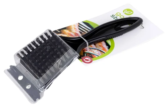 Brosse avec grattoir pour barbecue