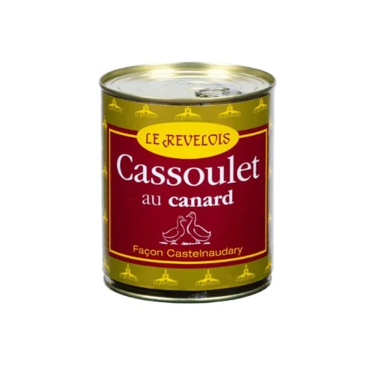 Plat cuisiné cassoulet canard