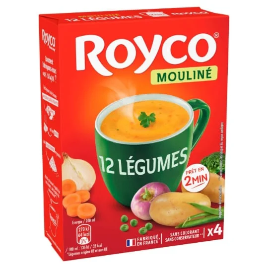 Soupe déshydratée mouliné 12 légumes