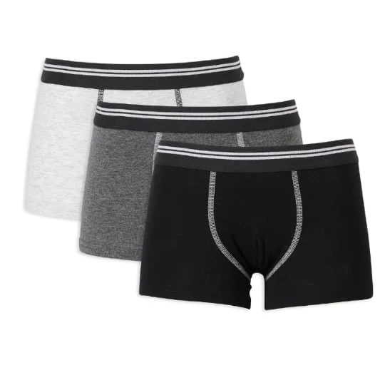 Boxer garçon gris uni 4-5 ans