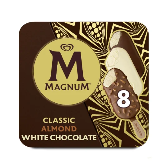 Glace en bâtonnet - Classic - Amande - Chocolat blanc...