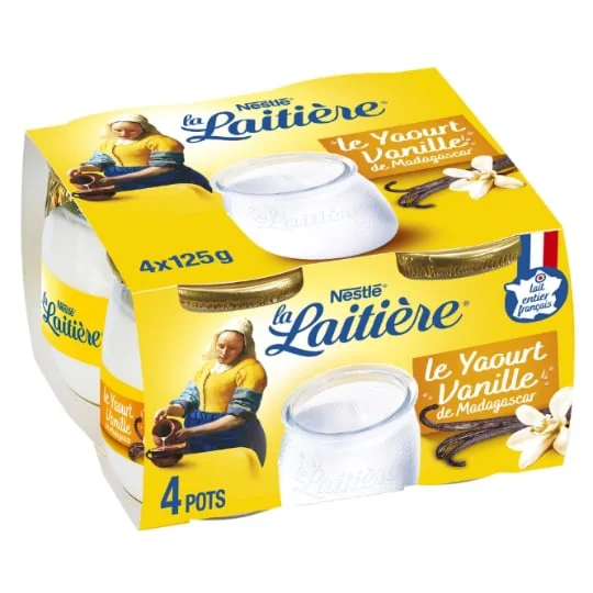 Yaourt au lait entier vanille arôme naturel