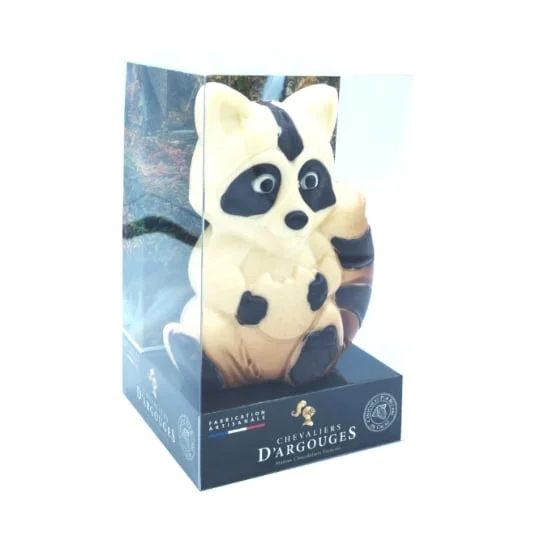 Chocolat de Pâques raton laveur blanc CHEVALIER ARGOUGES