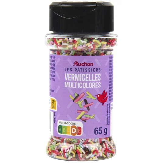 Vermicelles multicolores
