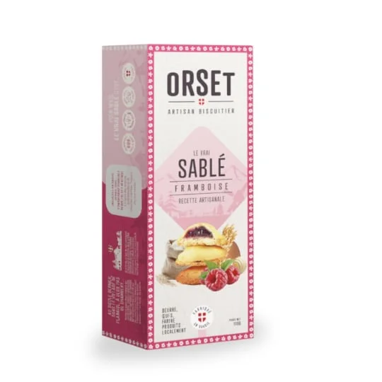 Biscuits sablé framboise