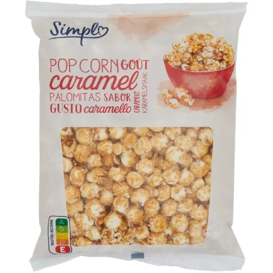 Pop corn goût caramel