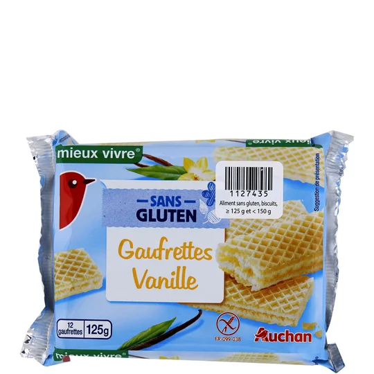 Gaufrettes vanille sans gluten