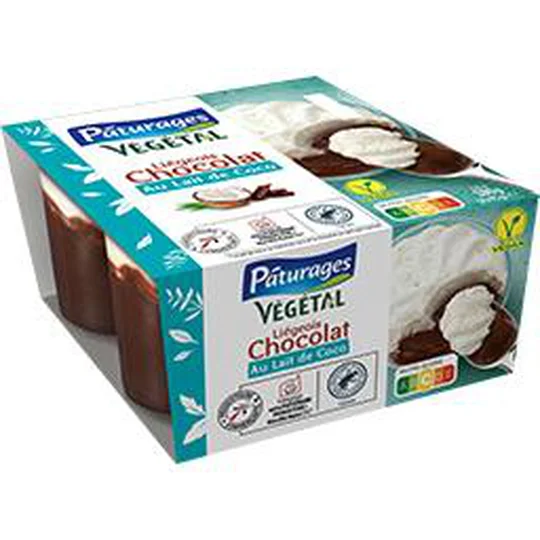 Végétal - Dessert Liégeois chocolat au lait de coco