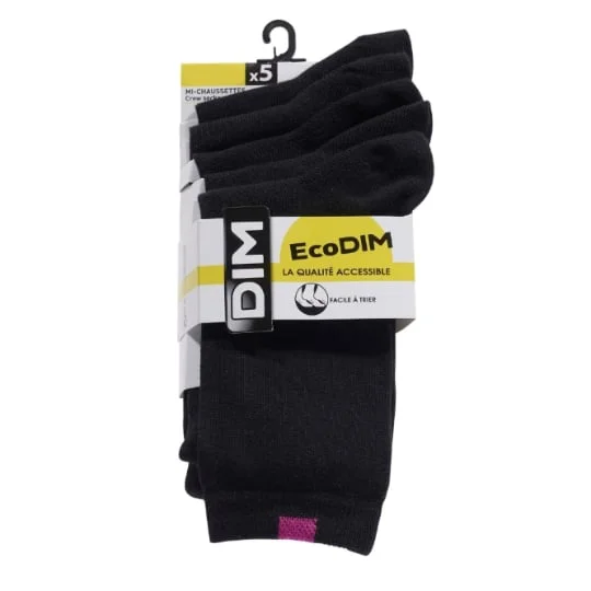 Mi-chaussette Eco Noir - T37/41