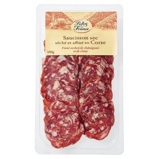 Saucisson sec séché et affiné en Corse