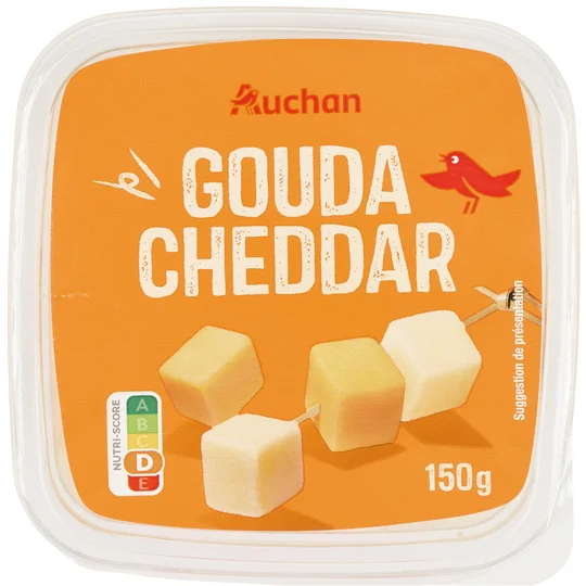 Les duos gouda et cheddar déjà coupé