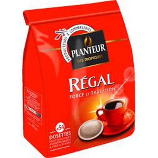 Dosettes de café compatibles Senseo moulu Régal force et tradition
