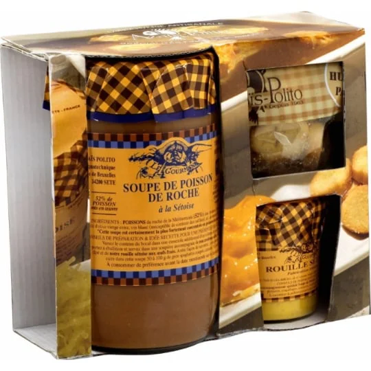 Coffret soupe poisson/croutons ail/rouille