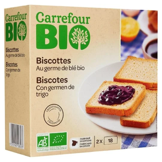 Biscottes au germe de blé bio