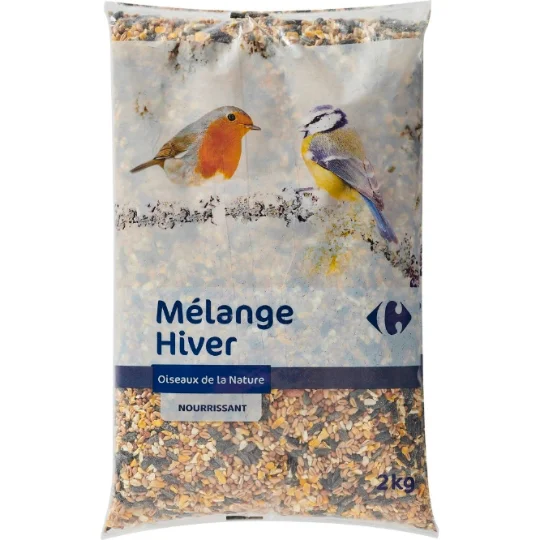 Graines pour oiseaux mélange hiver