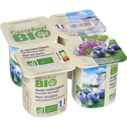 Yaourt à la myrtille bio