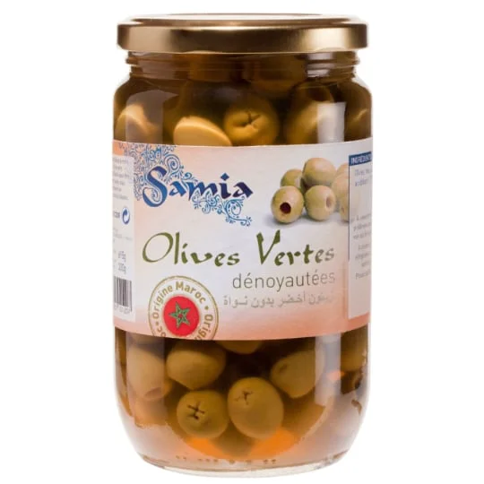 Olives vertes dénoyautées