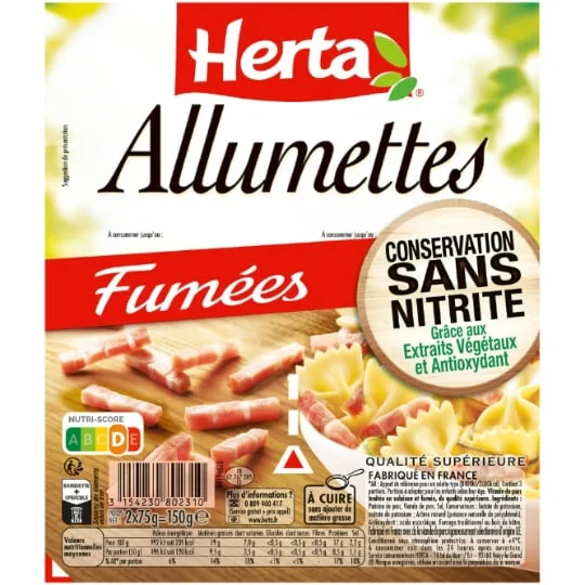 Allumettes fumées conservation sans nitrite
