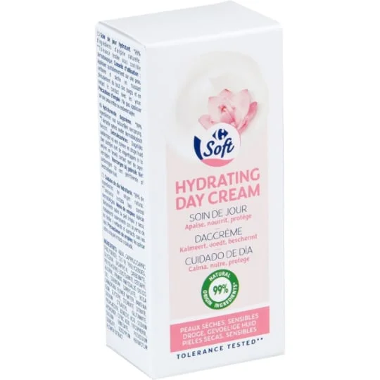 Crème visage jour peaux sèches, sensibles