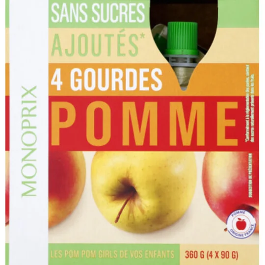 Purée de pommes sans sucres ajoutés