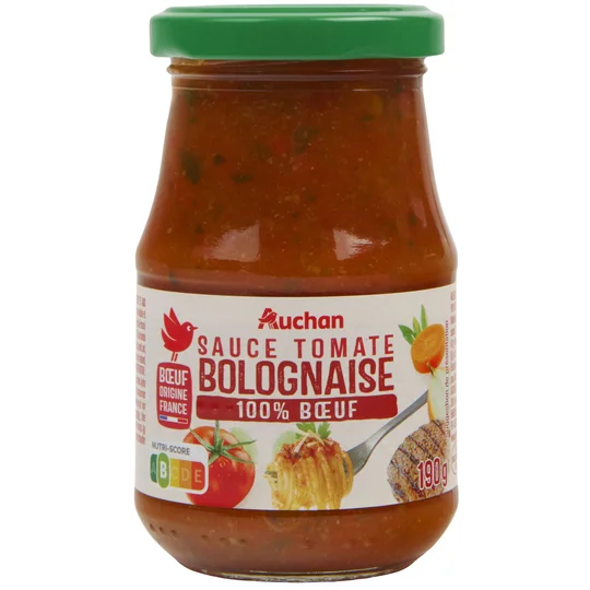 Sauce tomate bolognaise origine France en bocal