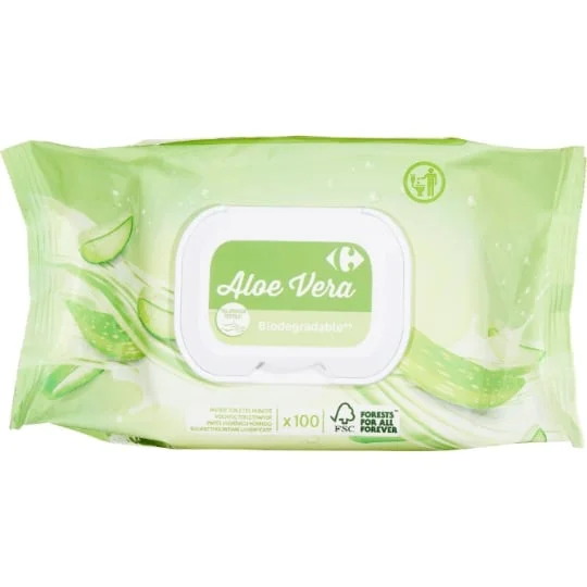 Papier toilette humide aloe vera