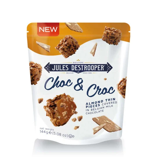 Choc & croc aux amandes enrobés de chocolat au lait