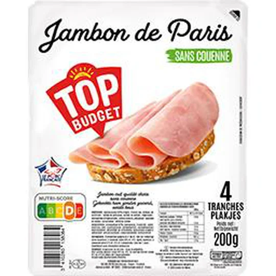 Jambon de Paris sans couenne