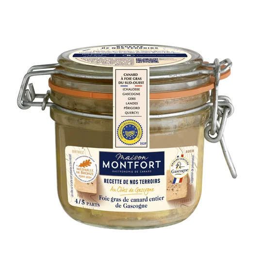 Foie gras de canard entier du Sud-Ouest recette Gascogne