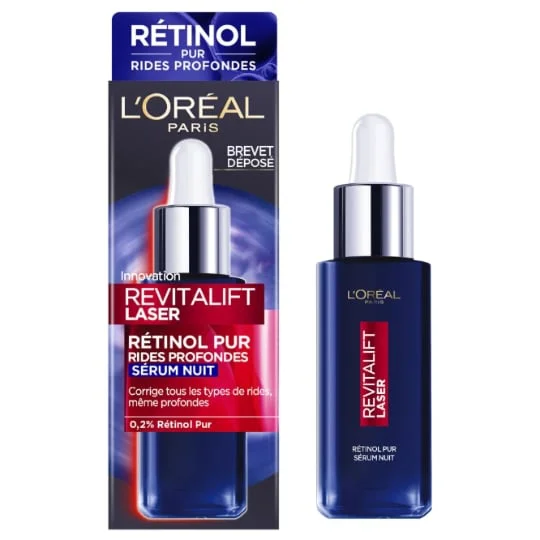Sérum Visage Nuit Anti-Rides Rétinol Pur rides profondes